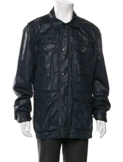 Pre-owned John Varvatos Utility Jacket In Blue