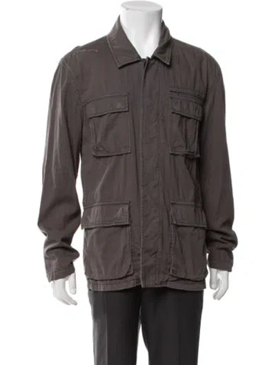Pre-owned John Varvatos Utility Jacket In Brown
