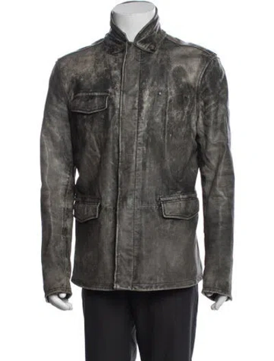 Pre-owned John Varvatos Utility Jacket In Grey