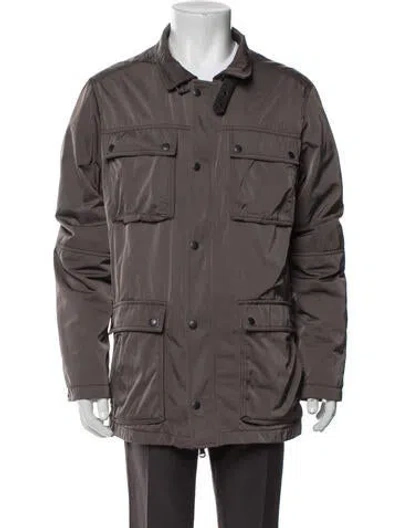 Pre-owned John Varvatos Utility Jacket In Grey