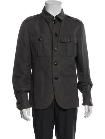 Pre-owned John Varvatos Utility Jacket In Grey