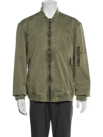 Pre-owned John Varvatos Utility Jacket W/ Tags In Green