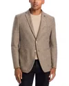 John Varvatos Varick Flannel Jersey Sportcoat In Brown