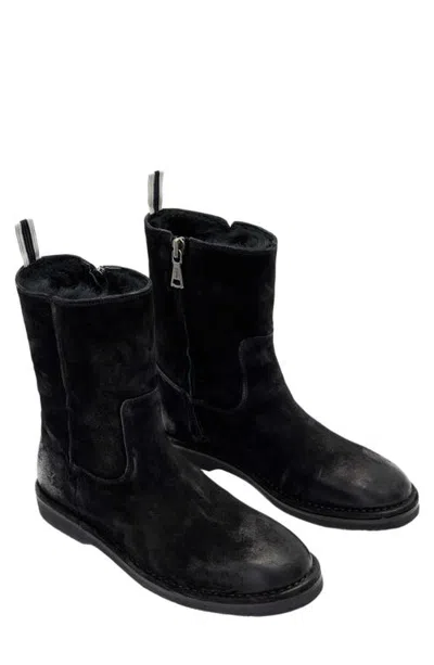 John Varvatos Varick Leather Zip Boot In Blue