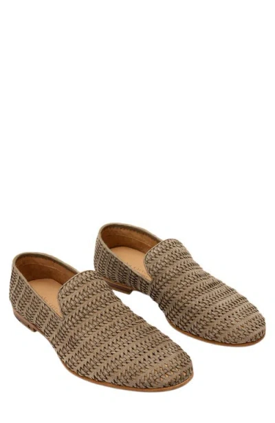 John Varvatos Venice Woven Loafer In Brown