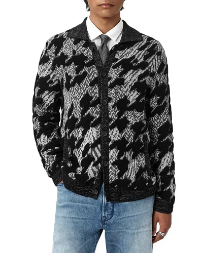 John Varvatos Venosa Houndstooth Jacket In Multi