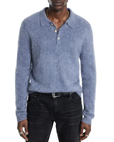 John Varvatos Verona Regular Fit Cashmere Polo Sweater In Atlantic Blue