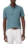 John Varvatos Victor Organic Cotton Polo In Fog