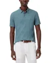John Varvatos Victor Organic Cotton Polo In Fog