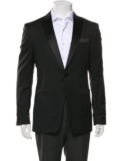 Pre-owned John Varvatos Virgin Wool Blazer In Black