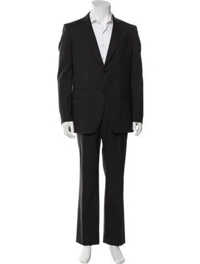 Pre-owned John Varvatos Virgin Wool Two-piece Blazer In Gray