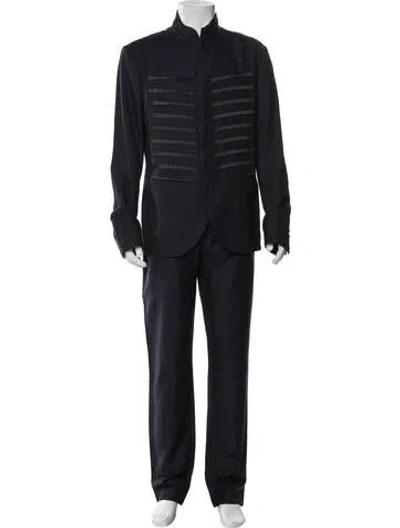 Pre-owned John Varvatos Virgin Wool Two-piece Suit In Gray