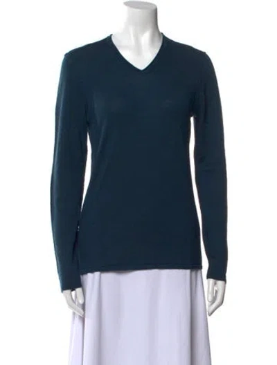 Pre-owned John Varvatos V-neck Sweater In Blue