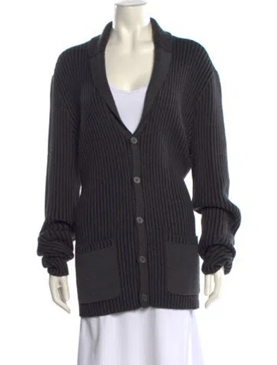 Pre-owned John Varvatos V-neck Sweater In Gray