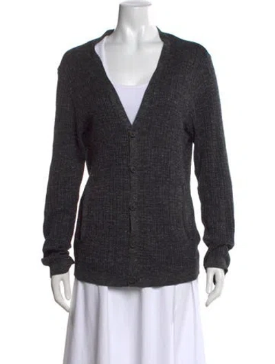 Pre-owned John Varvatos V-neck Sweater In Grey