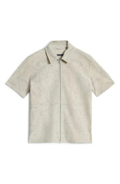 JOHN VARVATOS JOHN VARVATOS WADE SUEDE ZIP SHIRT JACKET