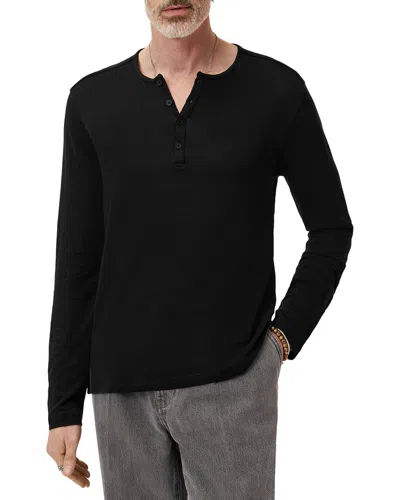 John Varvatos Walden Henley Shirt In Blue