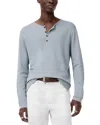 John Varvatos Walden Long Sleeve Cotton Henley In Smoked Pea