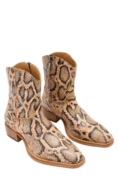 John Varvatos Walker Rancher Boot In Animal Print