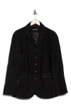 John Varvatos Ward Suede Jacket In Black