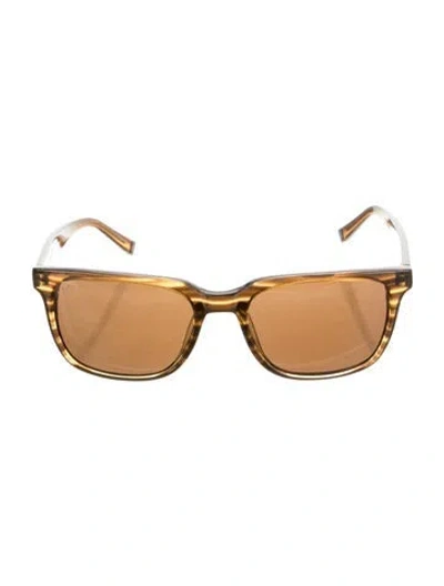 Pre-owned John Varvatos Wayfarer Tinted Sunglasses In Brown