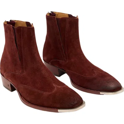 John Varvatos Windsor Wingtip Leather Boot In Brown