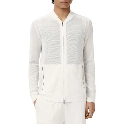 John Varvatos Wirths Organic Cotton Mesh Jumper Jacket