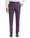 JOHN VARVATOS WOOL & LINEN MELANGE SLIM FIT SUIT PANTS