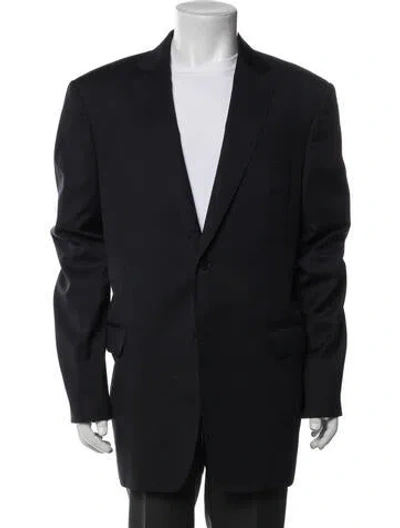 Pre-owned John Varvatos Wool Blazer In Blue