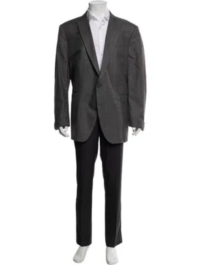 Pre-owned John Varvatos Wool Blazer In Gray