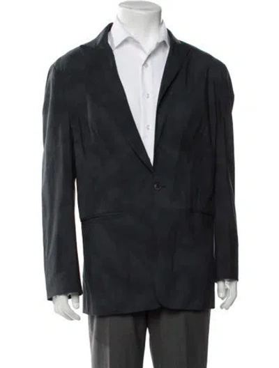Pre-owned John Varvatos Wool Blazer In Grey