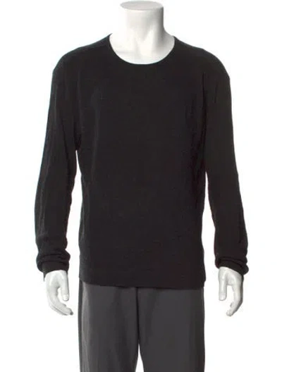Pre-owned John Varvatos Wool Crew Neck Pullover In Black