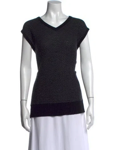 Pre-owned John Varvatos Wool Long Dress In Black