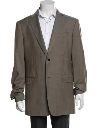 Pre-owned John Varvatos Wool Overcoat In Gray