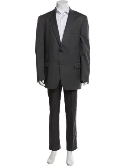 Pre-owned John Varvatos Wool Suit In Gray