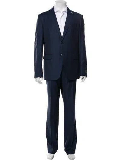Pre-owned John Varvatos Wool Two-piece Suit In Purple