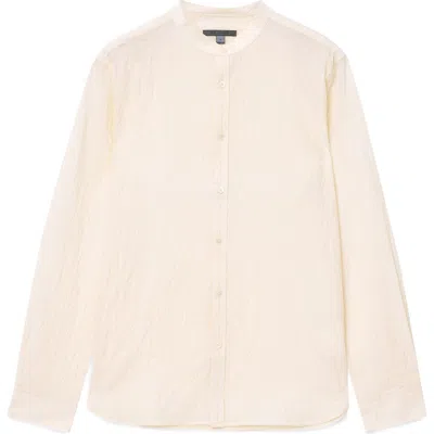 John Varvatos Zigzag Stitch Button-up Shirt In Brown