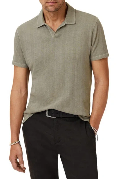 JOHN VARVATOS JOHN VARVATOS ZION JACQUARD COTTON POLO