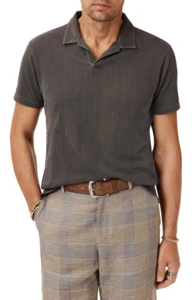 JOHN VARVATOS JOHN VARVATOS ZION JACQUARD COTTON POLO