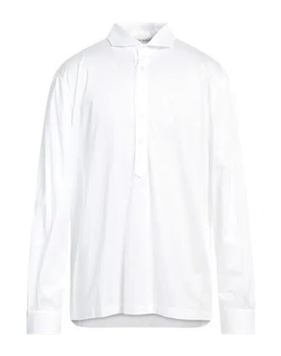 John Wellington Man Shirt White Size 48 Cotton