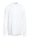 John Wellington Man Shirt White Size 48 Linen