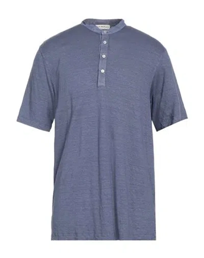 John Wellington Man T-shirt Purple Size 48 Linen, Elastane