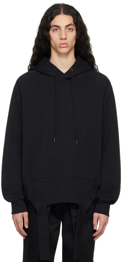 Johnlawrencesullivan Black Extended Trim Hoodie