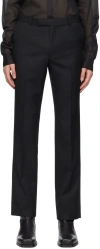 Johnlawrencesullivan Black Straight Trousers In Black