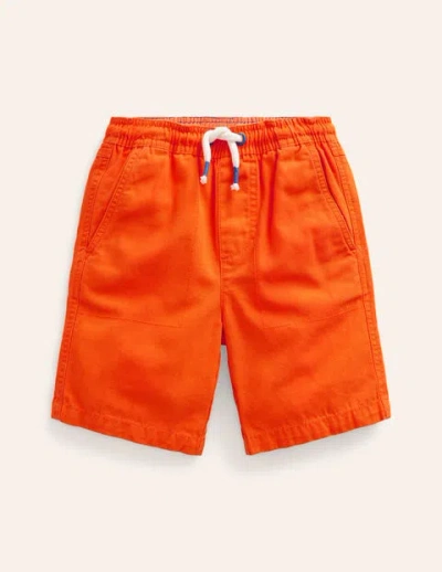 Johnnie B Kids' Pull-on Drawstring Shorts Firecracker Orange Boys Boden