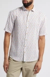Johnnie-o 5 O'clock Somewhere Short Sleeve Linen & Lyocell Button-up Shirt In White