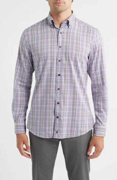 Johnnie-o Adelson Check Button-down Shirt In Multi