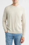Johnnie-o Albus Neppy Crewneck Sweater In Neutral