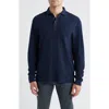 Johnnie-o Alwin Long Sleeve Polo In Blue