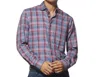 Johnnie-o Andes Button Up Shirt In Bandana In Purple